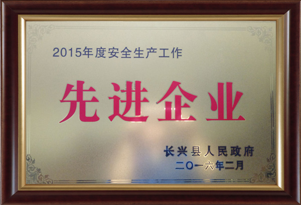 2015年度安全生產(chǎn)工作先進(jìn)企業(yè)